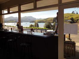 View from inside Penguin Cafe Portobello